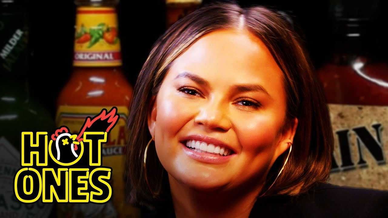 Chrissy Teigen Gets Drunk on Spicy Wings