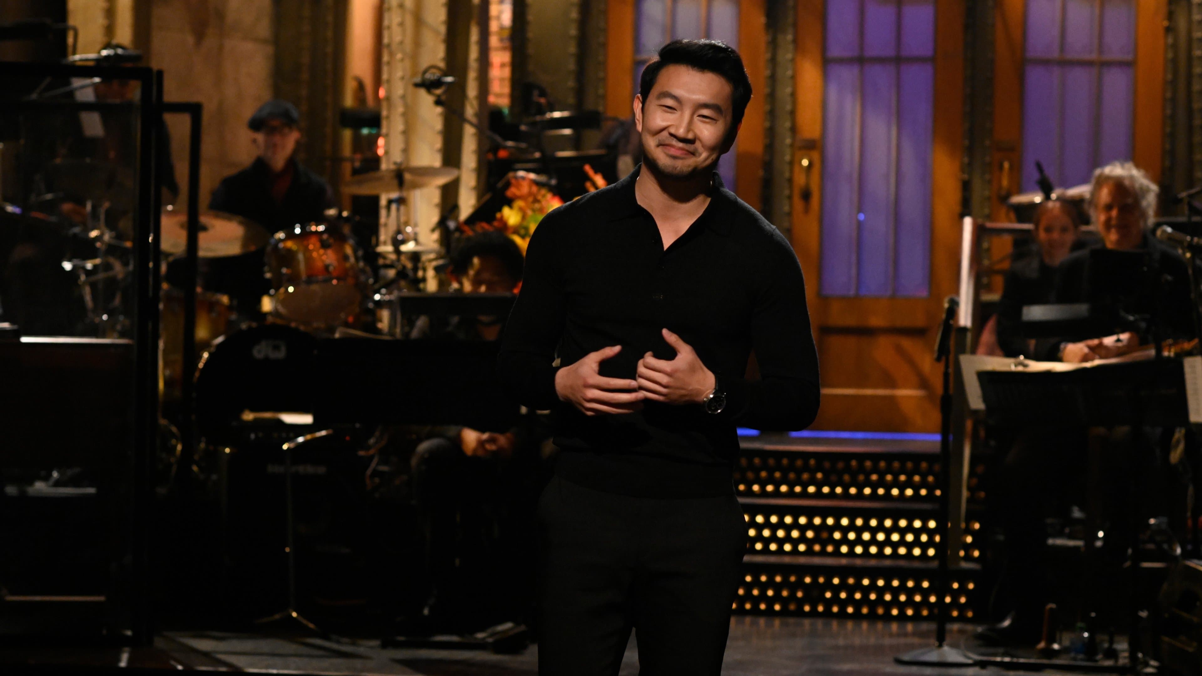 Simu Liu with Saweetie