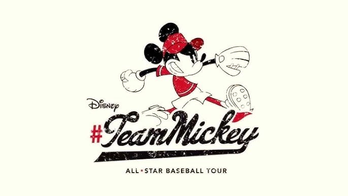 Team Mickey Hits The Baseball Field