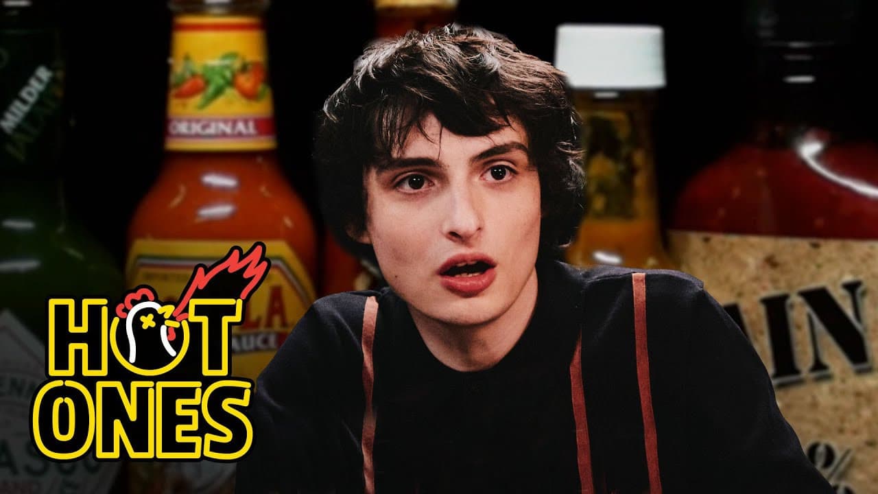 Finn Wolfhard Embraces Insanity While Eating Spicy Wings