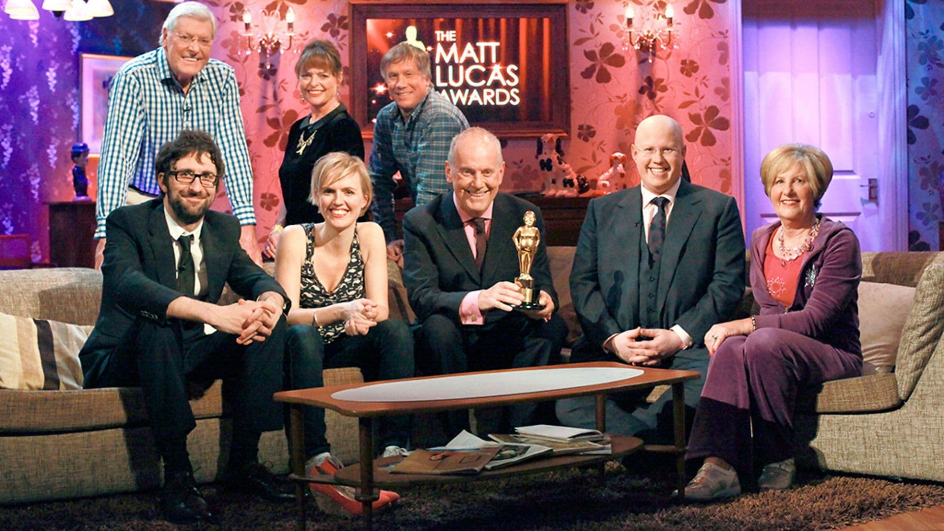 Gyles Brandreth, Mark Watson and Holly Walsh