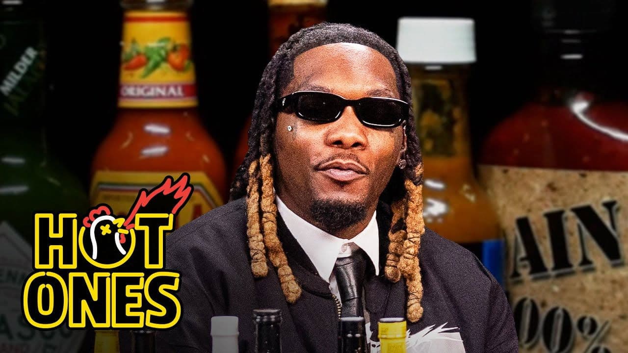 Offset Lets Out a Battle Cry While Eating Spicy Wings